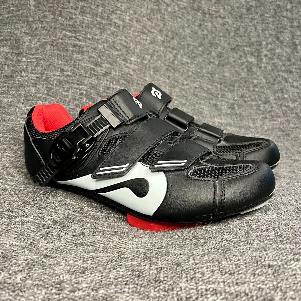 Peloton Unisex Womens 9.5 EU 40 Shoes Black and Red Spin Cycling Cleat